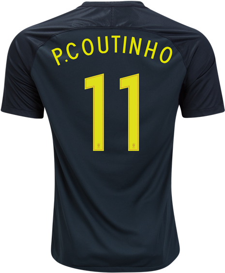 Brazil 2017 Third Jersey Coutinho - Trust The Math Shirt Clipart (600x600), Png Download