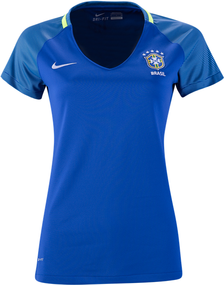 Brazil 2016 Women's Away Soccer Jersey - New Sublimation T Shirt Clipart (600x600), Png Download