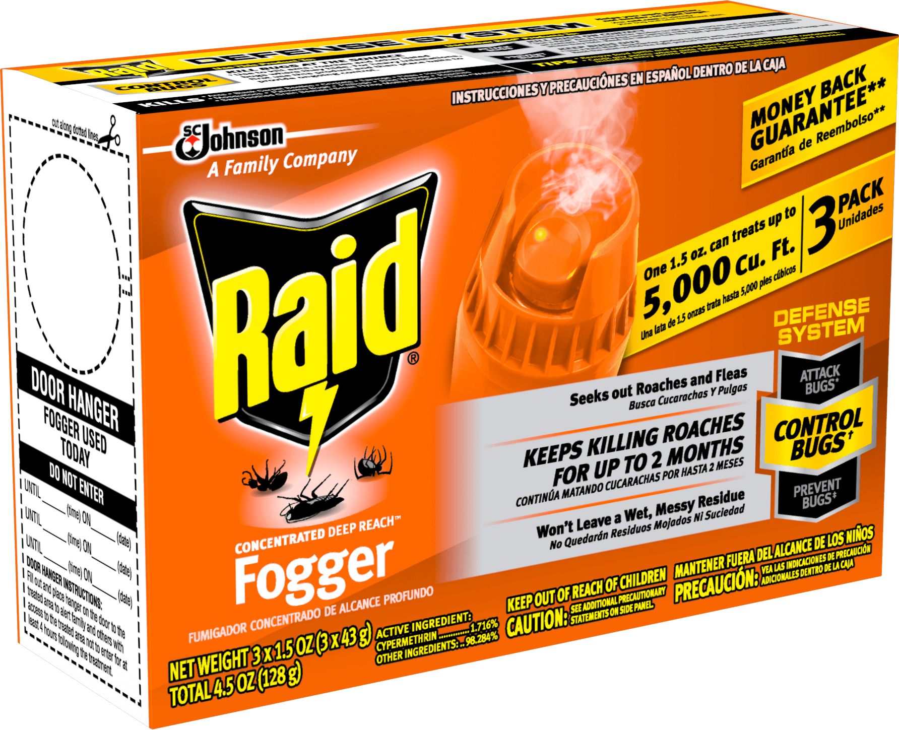 Raid Concentrated Deep Reach Fogger - Raid Fogger Clipart (1784x1449), Png Download