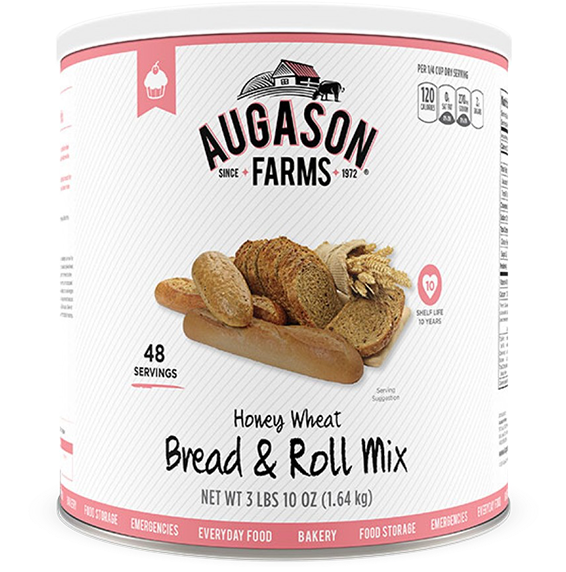 Augason Farms® Honey Wheat Bread & Rolls - Augason Farms Clipart (600x600), Png Download