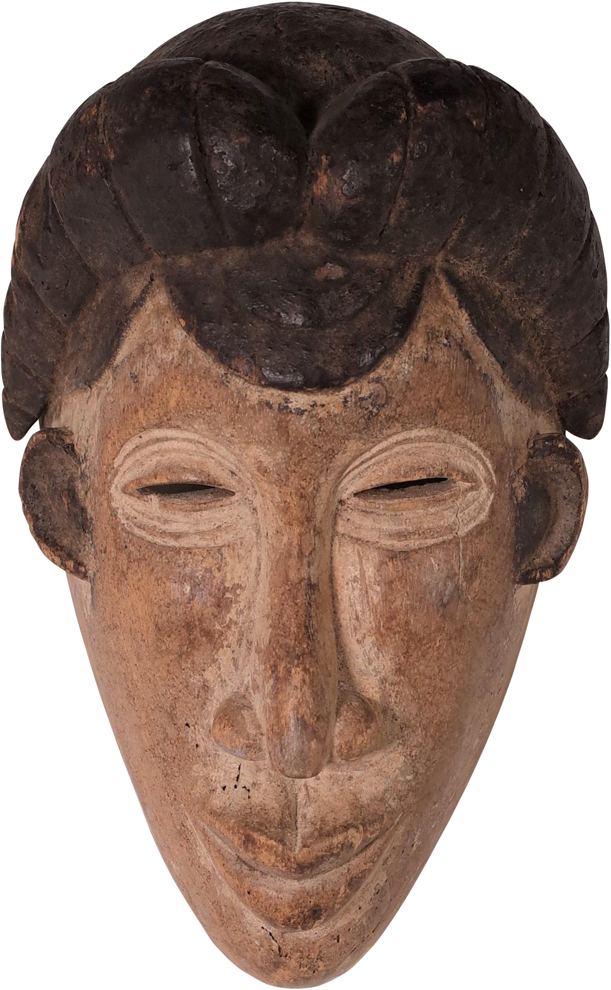 Carved African Mask - Bronze Sculpture Clipart (2100x3171), Png Download