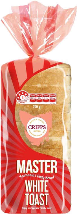 Master 9 Grain Toast - Cripps Whitebread Clipart (610x913), Png Download