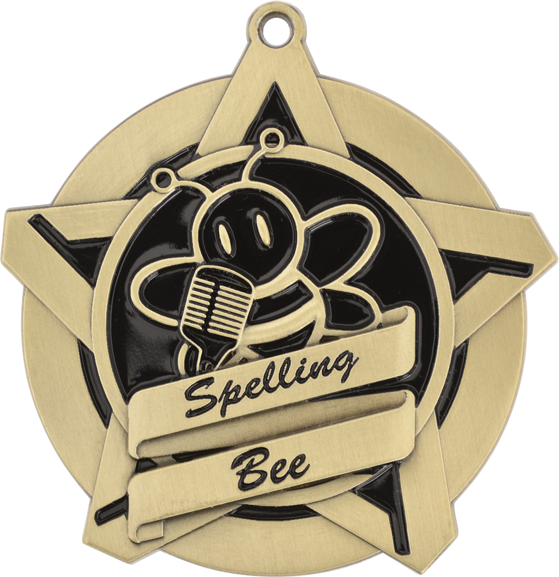 2¼" Super Star Medals - Spelling Bee Medals Clipart (1098x1133), Png Download