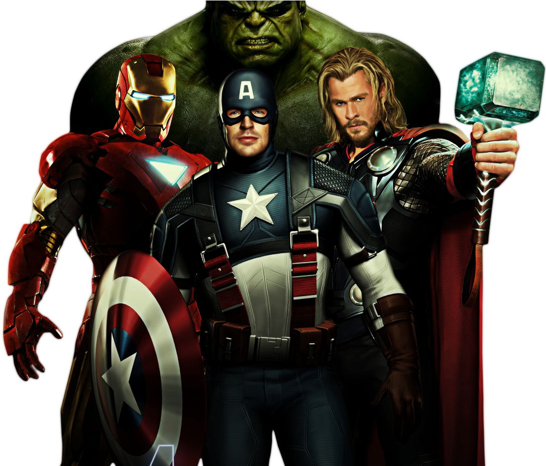 Imagens Vingadores Para Montagens Digitais - Avengers Hd Clipart (1112x929), Png Download