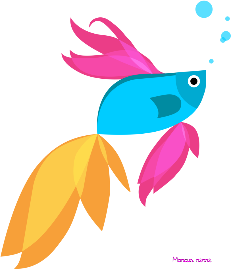 Fish Vector Betta - Betta Fish Windows 8 Clipart (833x960), Png Download
