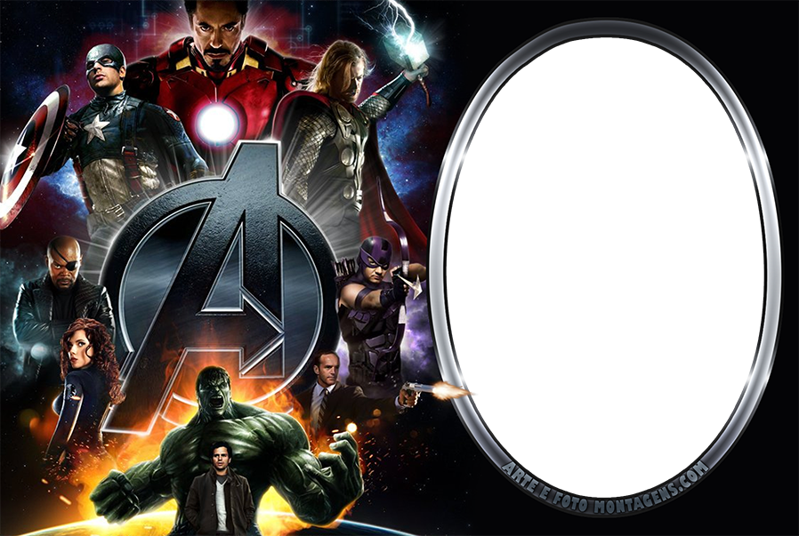 Molduras Os Vingadores Png - Marvel Movie Poster Credits Clipart (898x603), Png Download