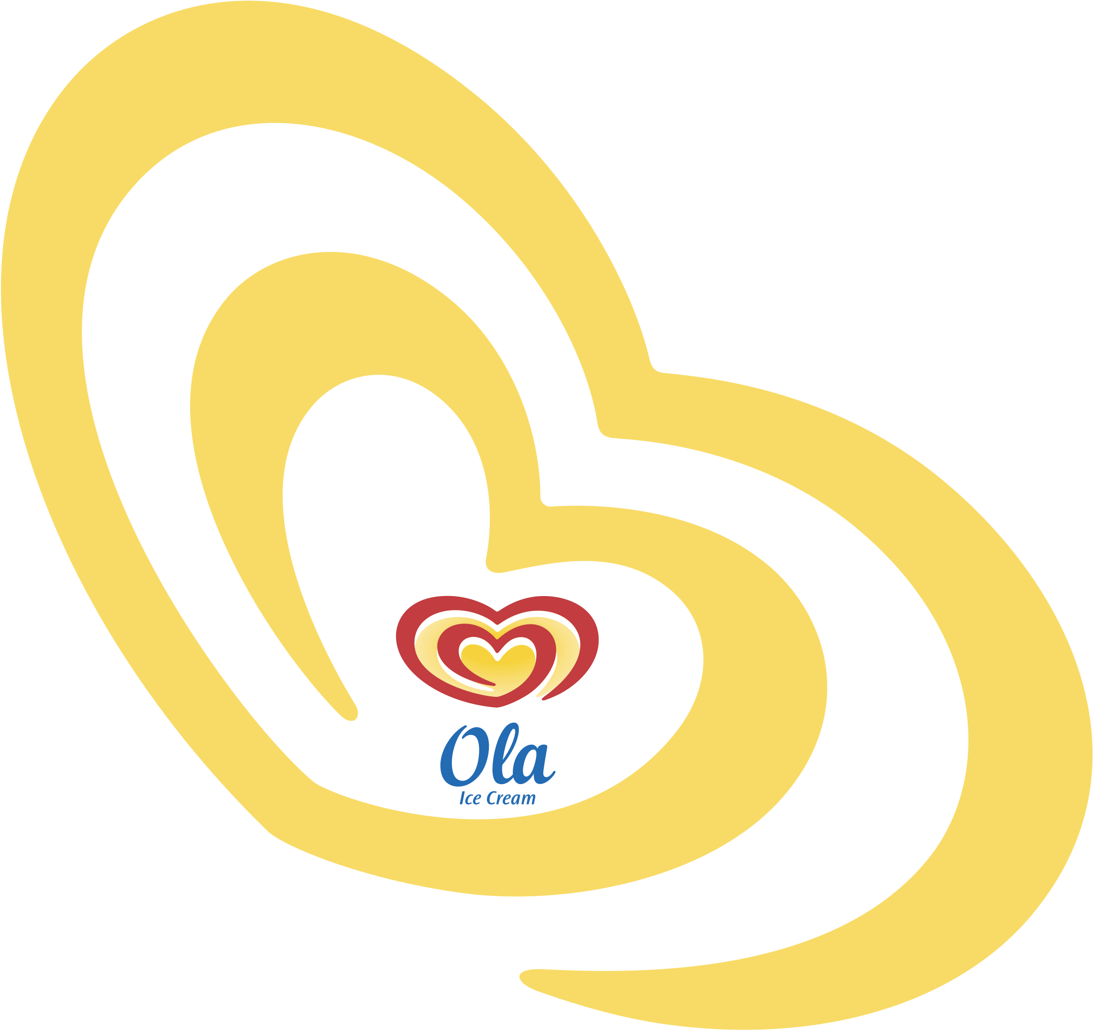 Ola Ice Cream Logo Png Transparent - Heart Clipart (2400x2400), Png Download