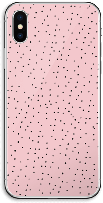 Small Dots On Pink Skin Iphone X - Mobile Phone Case Clipart (395x800), Png Download