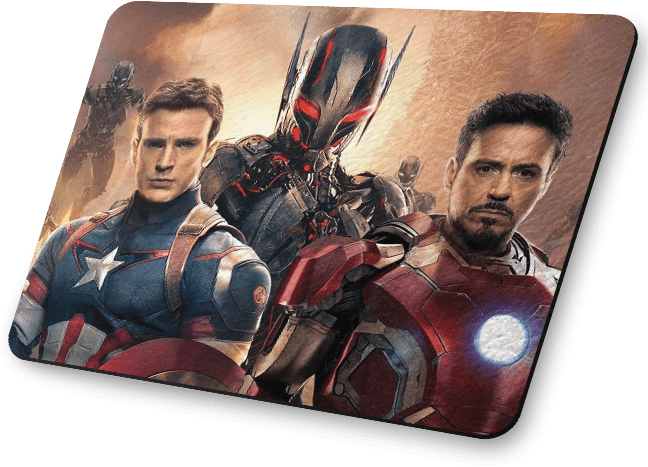 Mouse Pad Personalizado Os Vingadores - Modelos De Mouse Pad Personalizados Clipart (650x487), Png Download