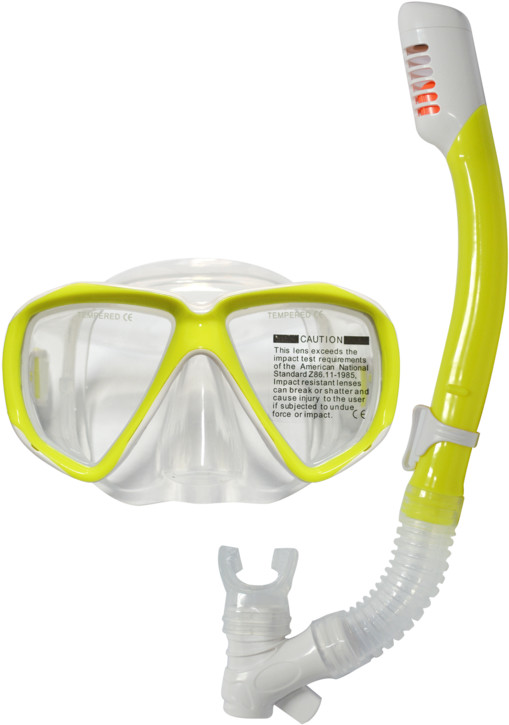 Kid's Dive Mask & Dry Snorkel Set - Diving Mask Clipart (509x725), Png Download