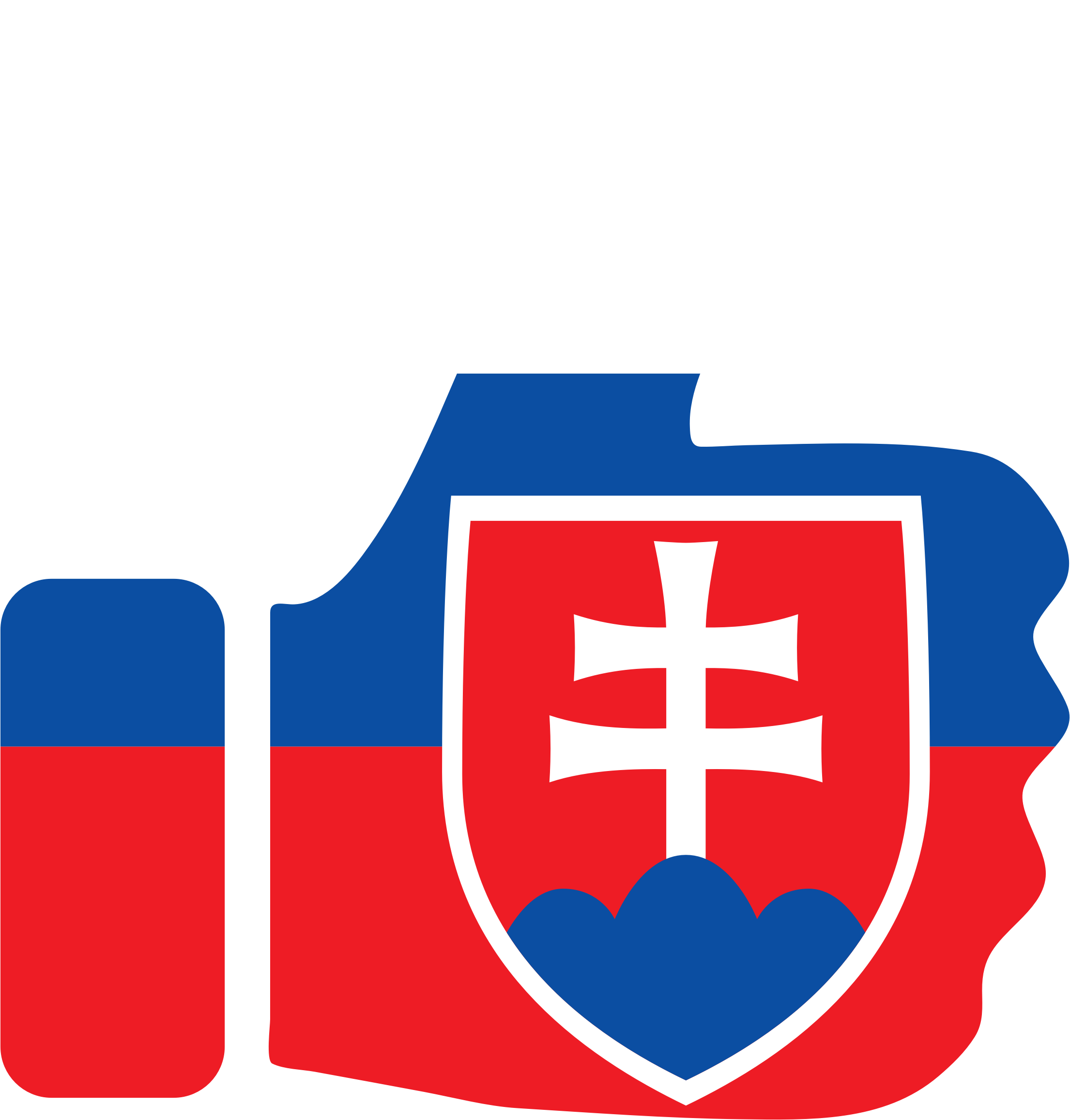 Slovakia Flag Clipart Png - Flag Of Slovakia Transparent Png (2210x2314), Png Download