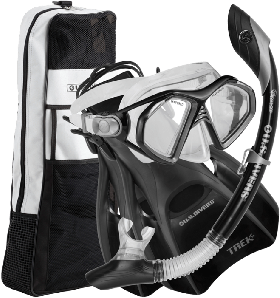 Aqua Lung Admiral Mask Fin Snorkel Set - Us Divers Snorkel Set Clipart (1000x1000), Png Download