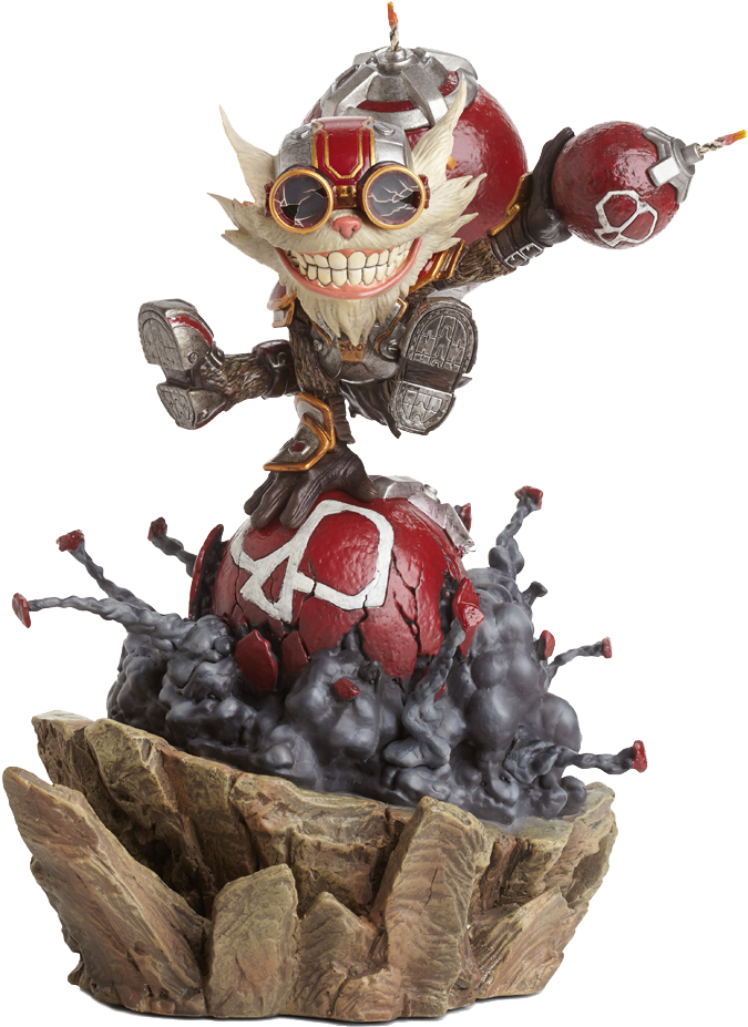 Ziggs Statue - Figurine League Of Legend Ziggs Clipart (1000x1000), Png Download