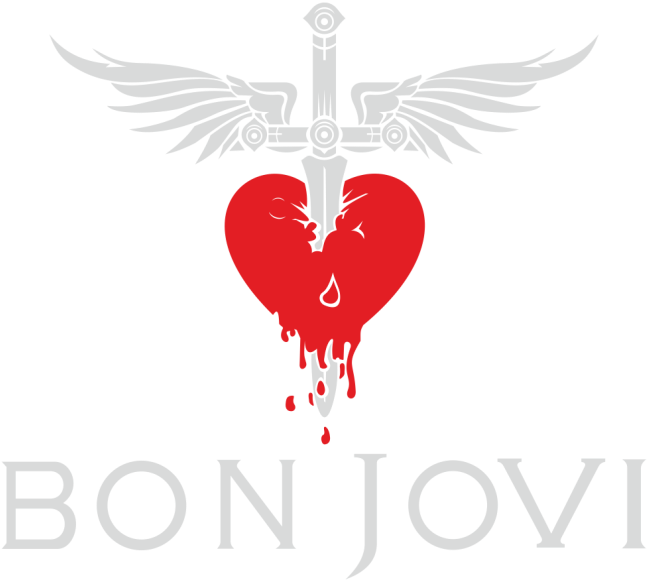 Black Bon Jovi Logo Clipart (716x716), Png Download