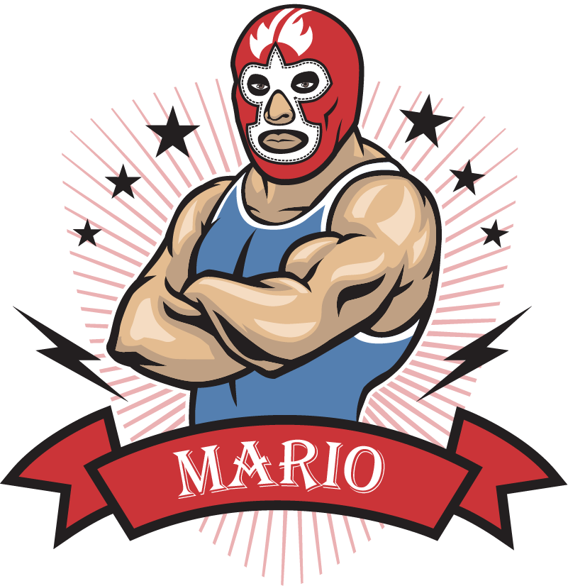 Vinilo Pared Luchador Personalizable - Wrestler Vector Free Clipart (801x826), Png Download