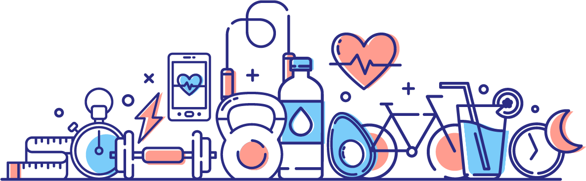 Healthsport 26th Anniversary - Nutrition Illustration Clipart (1185x367), Png Download