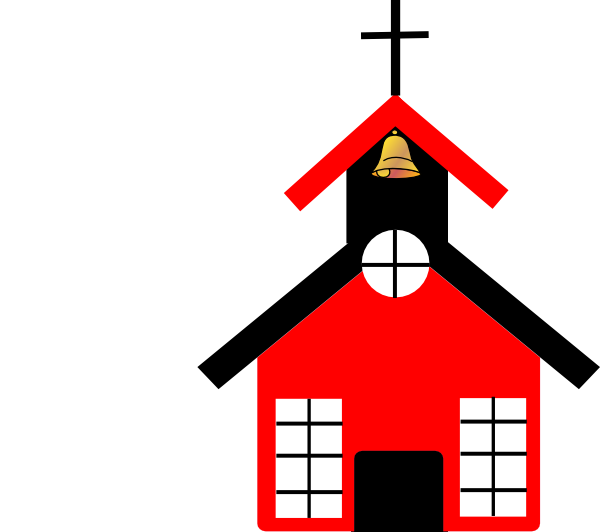 Svg Freeuse Download Red House Clip Art At Clker Com - Church School Clip Art - Png Download (600x532), Png Download