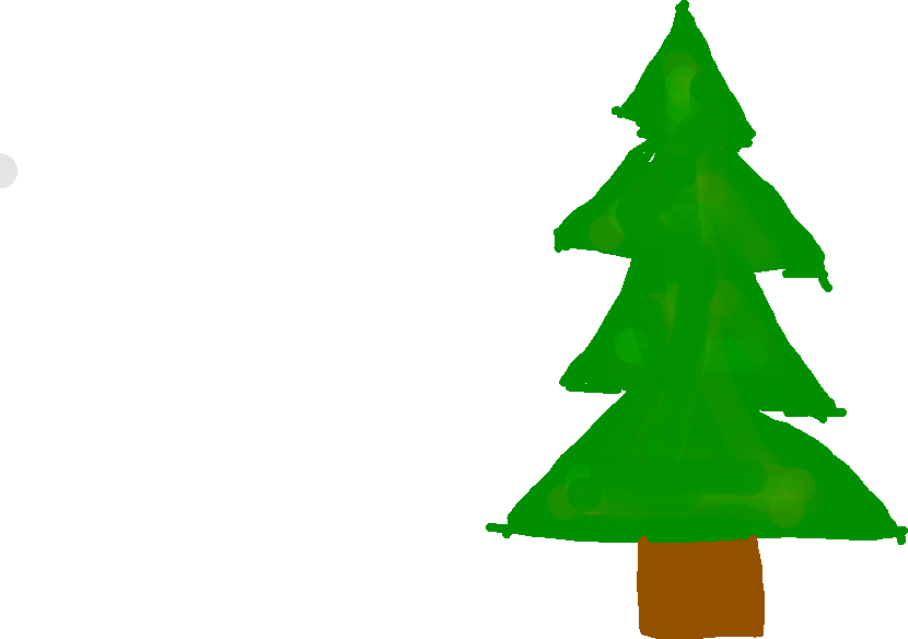 Drawing - Drawing - Christmas Tree Clipart (830x584), Png Download