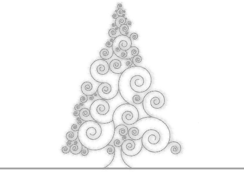 Drawing Grey Painted Sketch Pattern Sketch Of Christmas Tree Design Clipart Large Size Png Image Pikpng