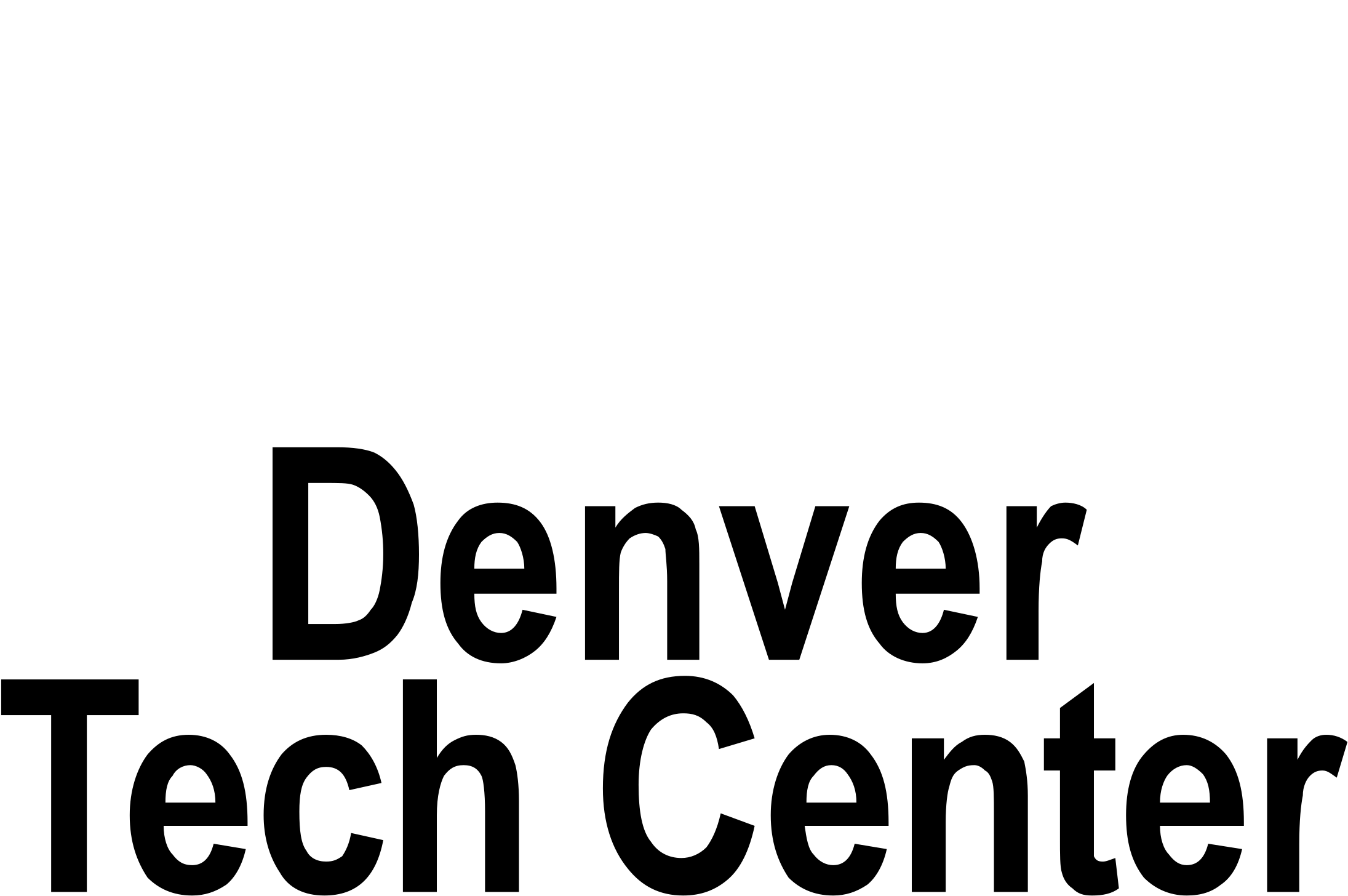 Denver Tech Center Logo Black And White - Denver Clipart (2400x2400), Png Download