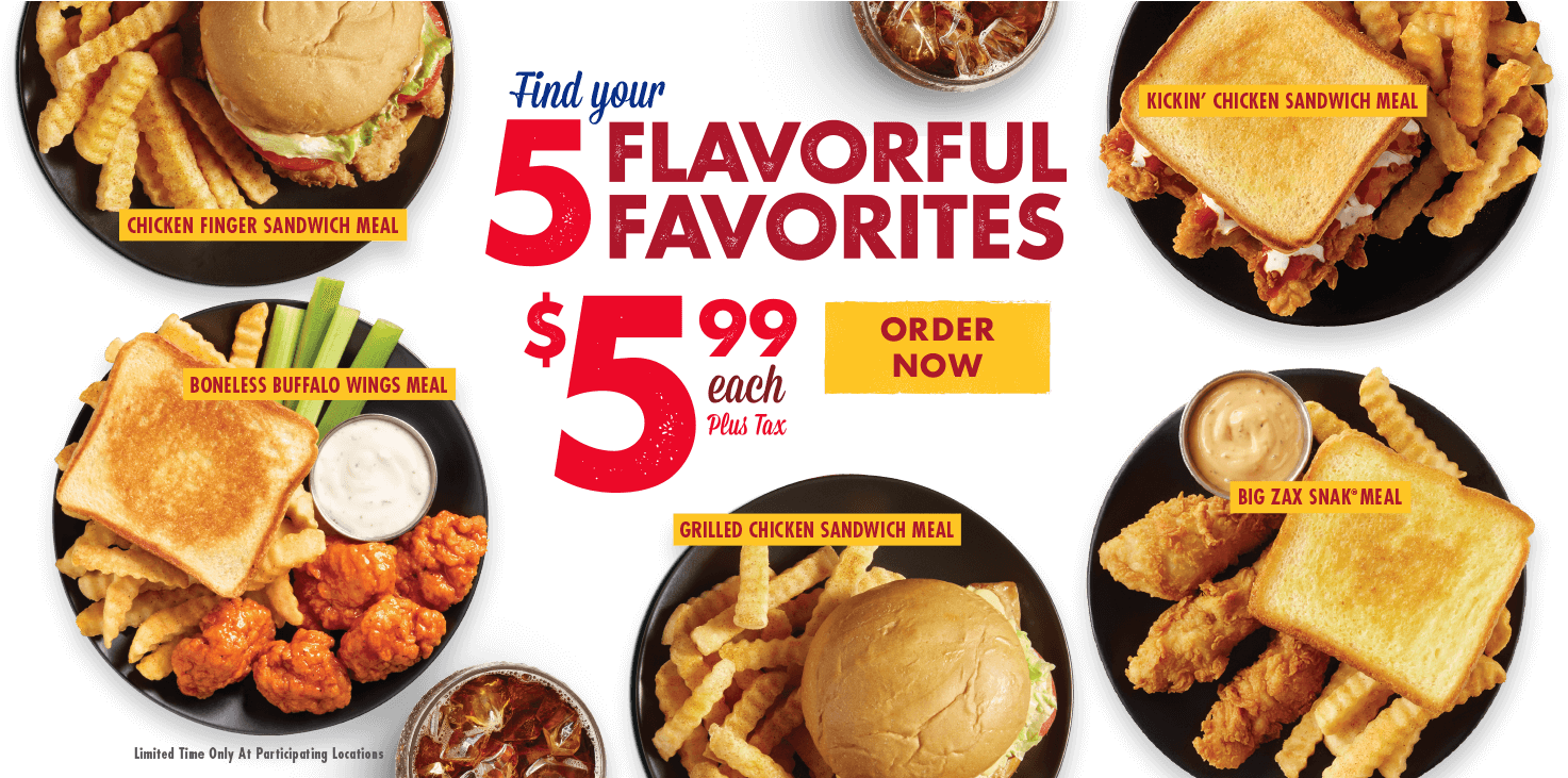 Popeyes Louisiana Kitchen Gainesville Ga - Zaxby's Meal Deals Clipart (2006x730), Png Download