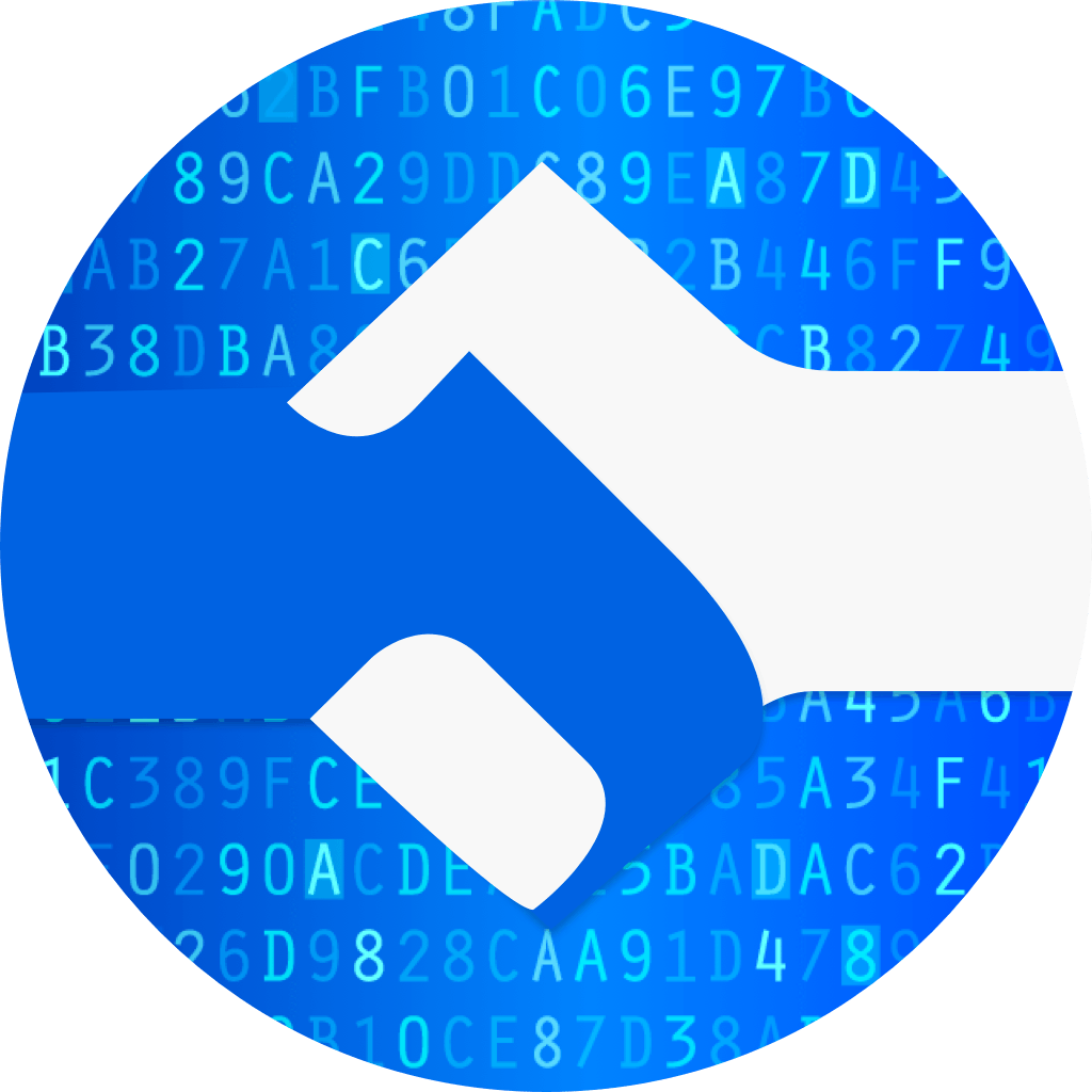 Contract Clipart Corporate Hand Shake - Circle - Png Download (1024x1024), Png Download