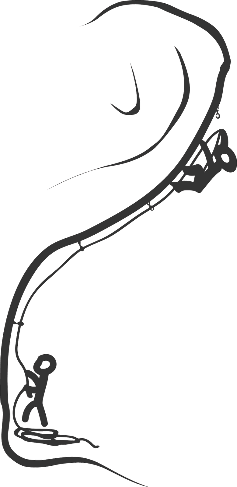 Logo Shirts Designs Gif - Rock Climbing Simple Drawing Clipart (779x1600), Png Download