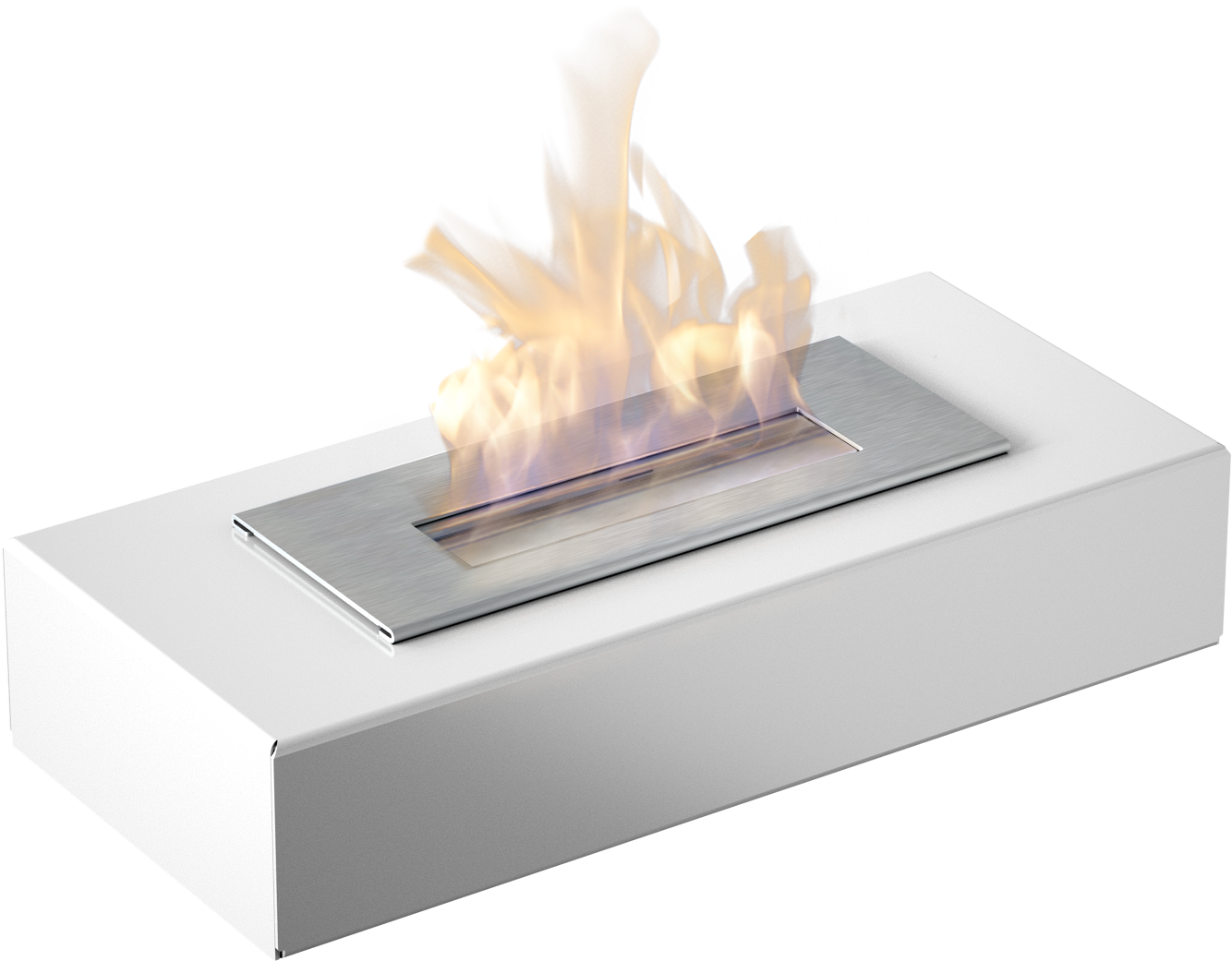 Bio Fireplace India Mini White - Flame Clipart (1600x1600), Png Download