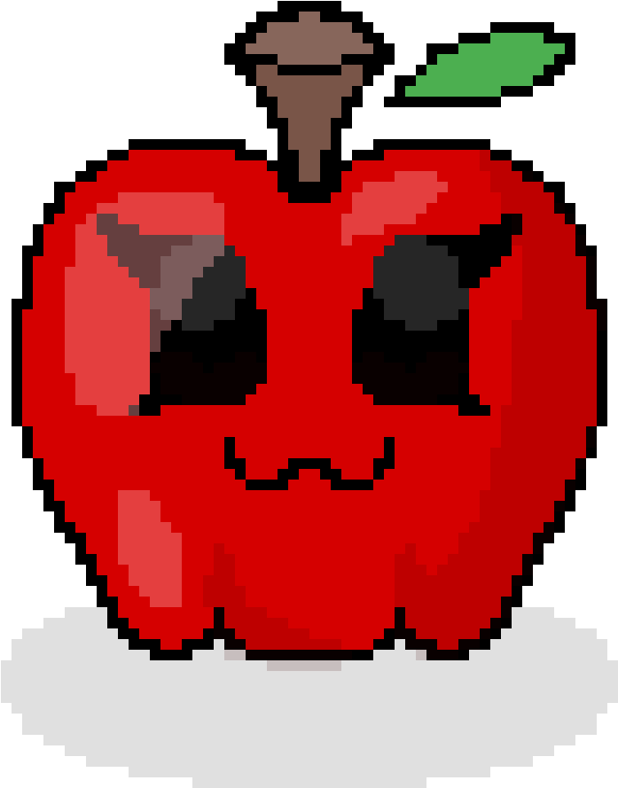 Kawaii Apple - Cartoon Clipart (1200x1200), Png Download