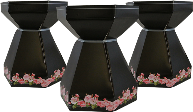 Mother's Rose Design 3-pack - Vase Clipart (736x431), Png Download