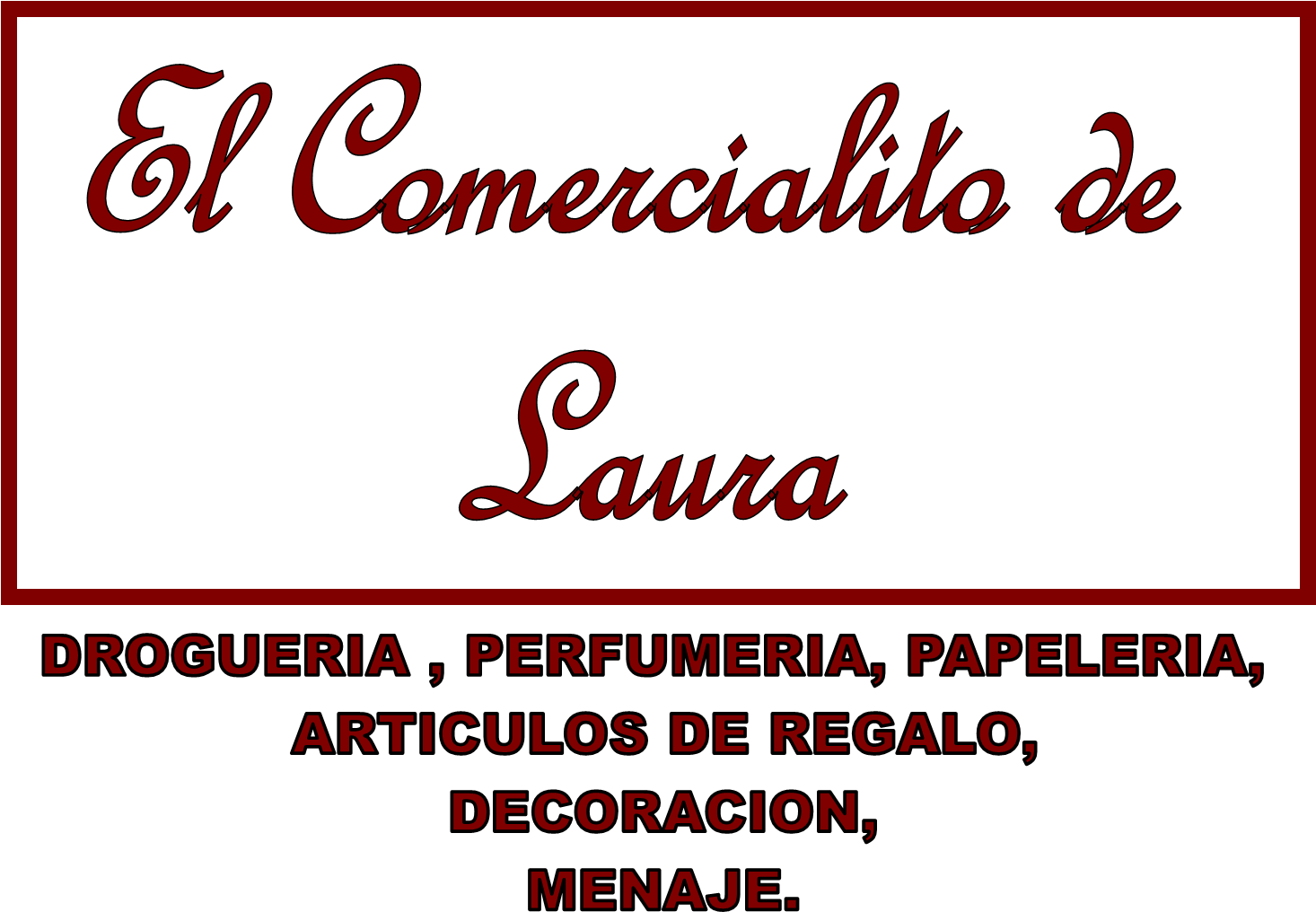 Comercialito De Laura - Calligraphy Clipart (1482x1024), Png Download