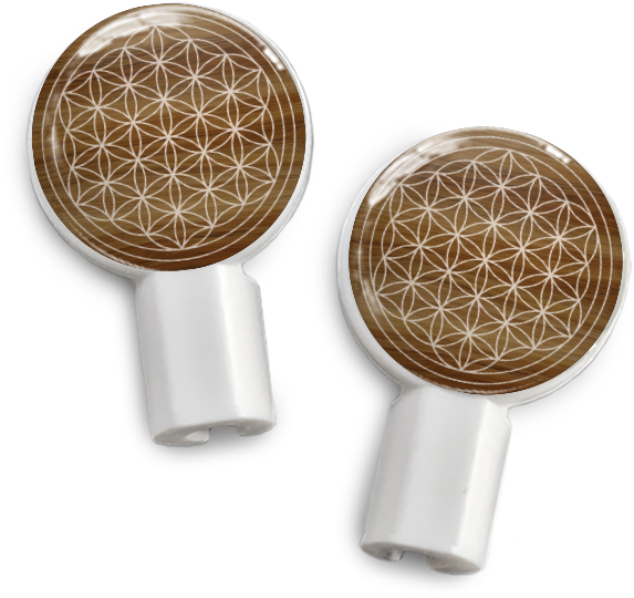 Deka Sounds Dekaslides Earbuds Combo Pack Mandala Flower - Portable Network Graphics Clipart (573x540), Png Download