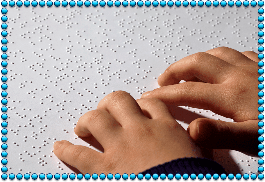 Brain > Read With Your Fingers - Blind People Using Braille Clipart (960x633), Png Download