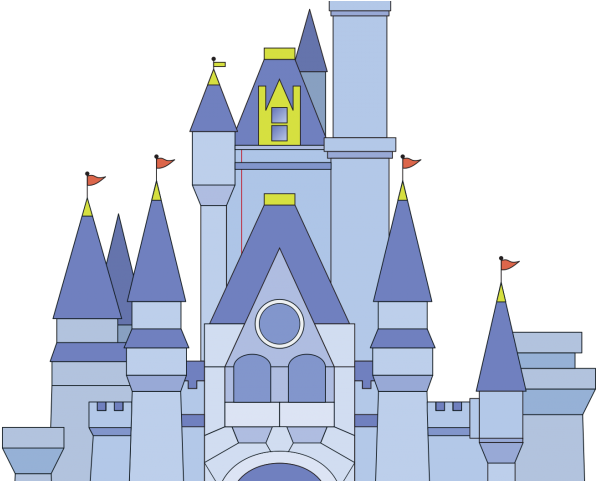 Magical Clipart Cinderella - Cinderella Castle - Png Download (640x480), Png Download