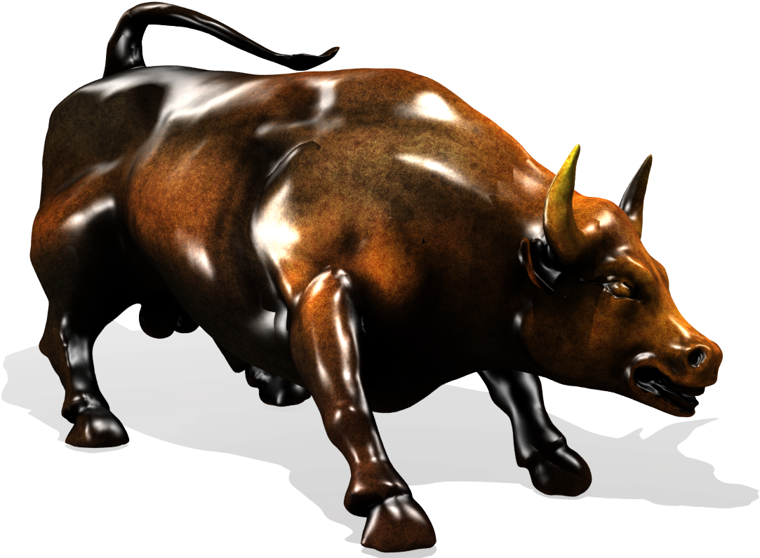 Charging Bull , Png Download - New York Bull Png Clipart (1083x796), Png Download