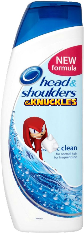 Knuckles Shampoo Ftestickers Freetoedit - Head And Shoulders Pakistan Clipart (356x981), Png Download