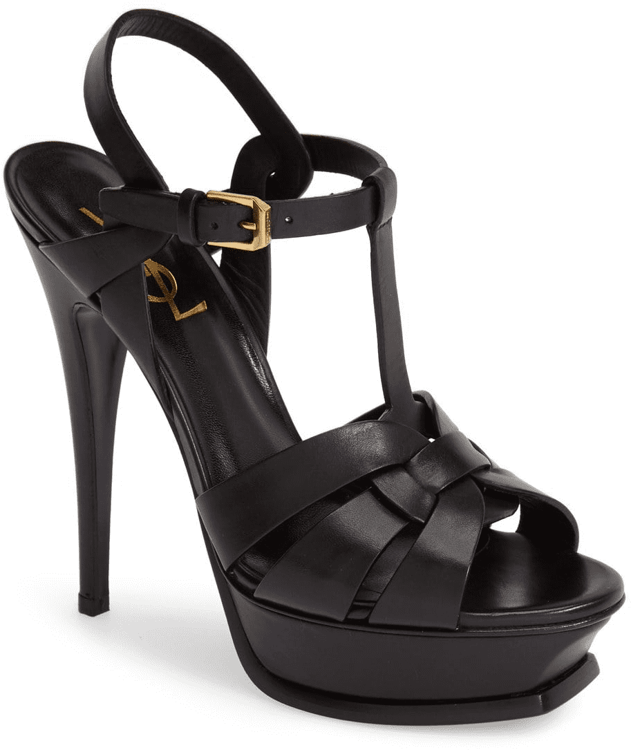 Saint Laurent Black Matte Tribute Pumps 5" Heel - Basic Pump Clipart (1100x1687), Png Download