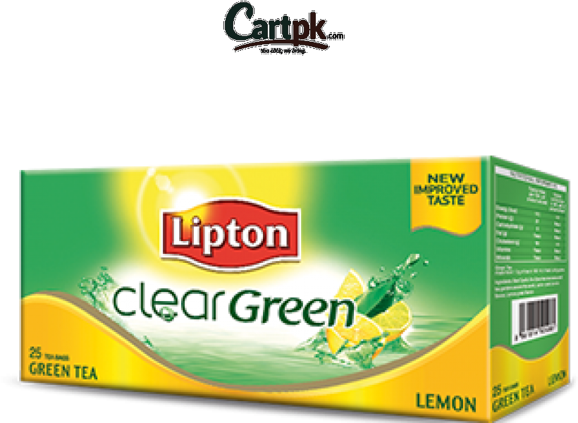 Lipton Clear Green Tea Lemon 25 Tea Bags - Lipton Green Tea Honey Lemon 25 Tea Bags Clipart (860x1120), Png Download