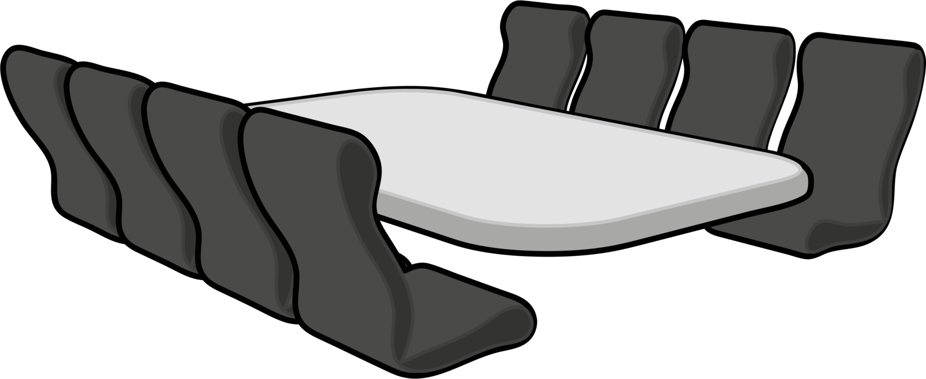 Conference Centre Meeting Space Convention Computer - Meeting Room Conference Room Clipart - Png Download (1829x750), Png Download