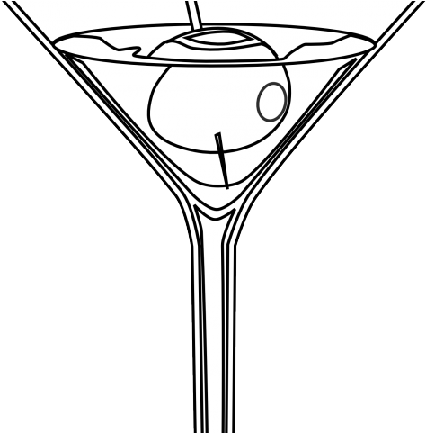Martini Clipart Toast - Martini Glass - Png Download (640x480), Png Download