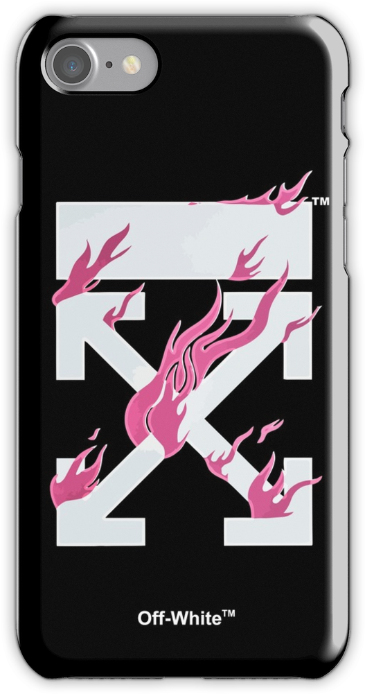 Off-white Arrow Fire Iphone 7 Snap Case - Off White Phone Case Iphone 7 Clipart (750x1000), Png Download
