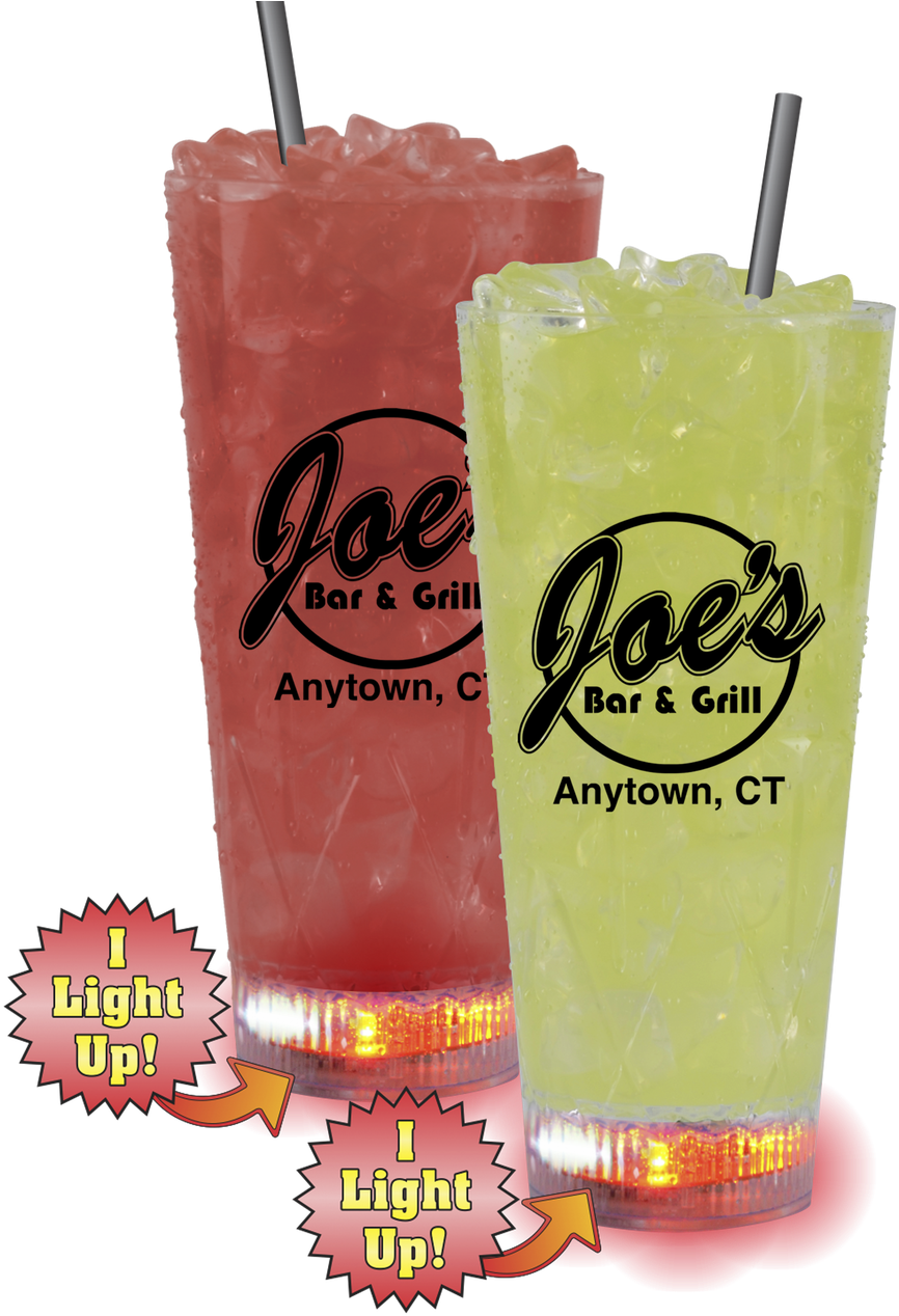 20oz Plastic Light-up Cup Clipart (952x1280), Png Download