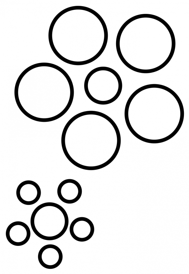 Ebbinghaus Illusion Clipart (744x1080), Png Download