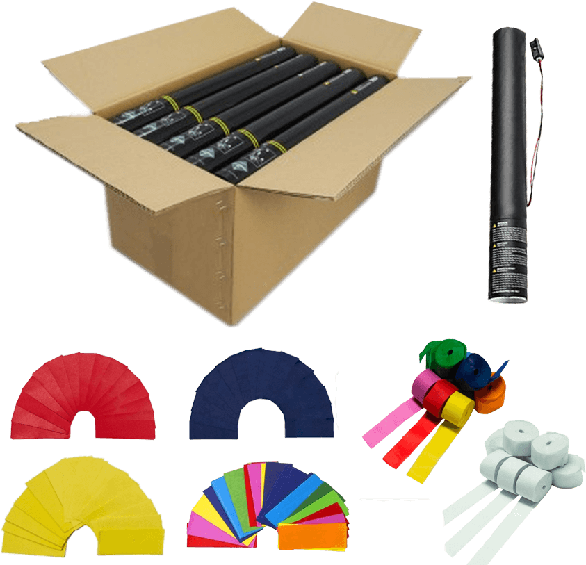 Cañones Eléctricos De 40 Cm Confeti Serpentina Papel - Confetti Clipart (900x900), Png Download