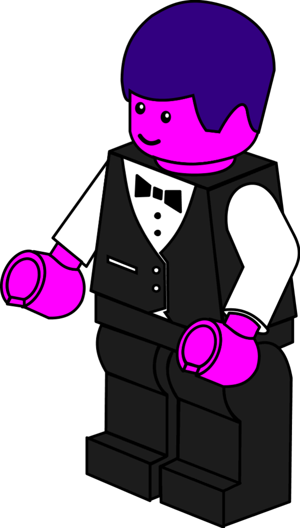 Waiter Clip Art - Lego Clipart - Png Download (600x1057), Png Download