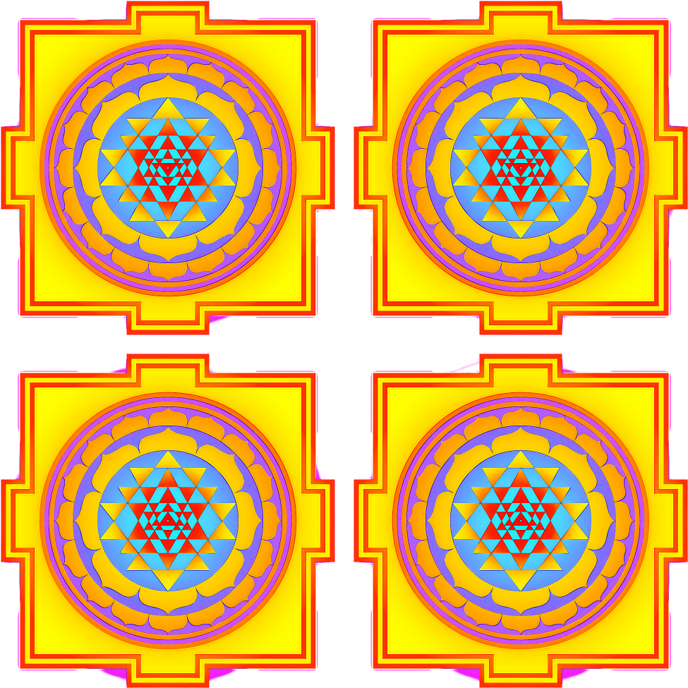 Sri Yantra Renders & Tweaks - Sri Yantra Clipart (1000x1000), Png Download
