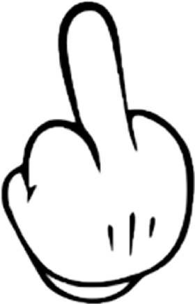 #middlefinger #hand #comichands #cartoonhand #hand - Mickey Mouse Hand Middle Finger Clipart (480x480), Png Download