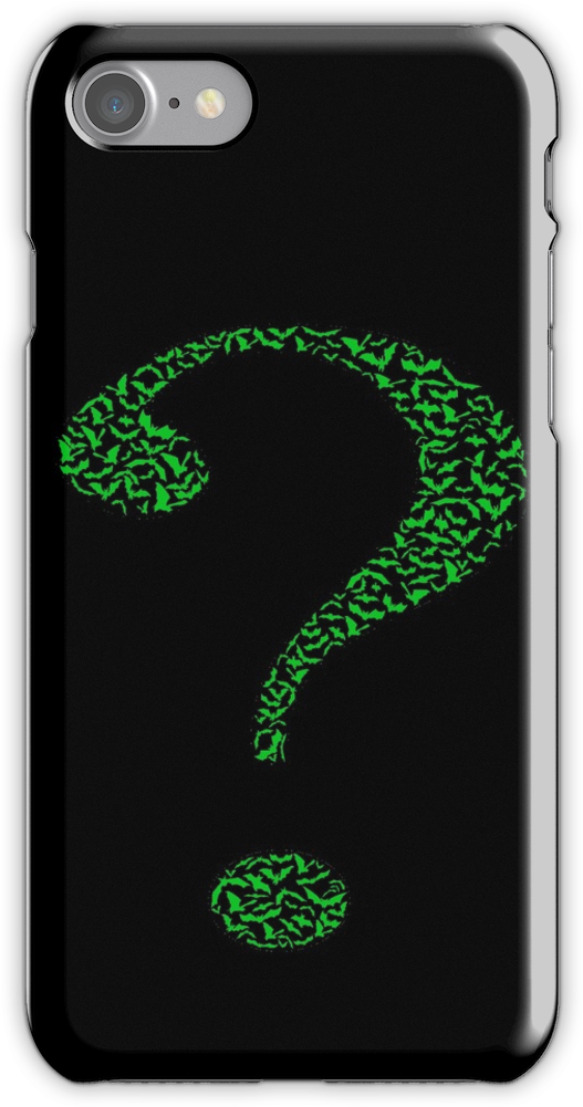 The Riddler Question Mark Iphone 7 Snap Case - Taylor Swift Phone Case Snake Clipart (750x1000), Png Download