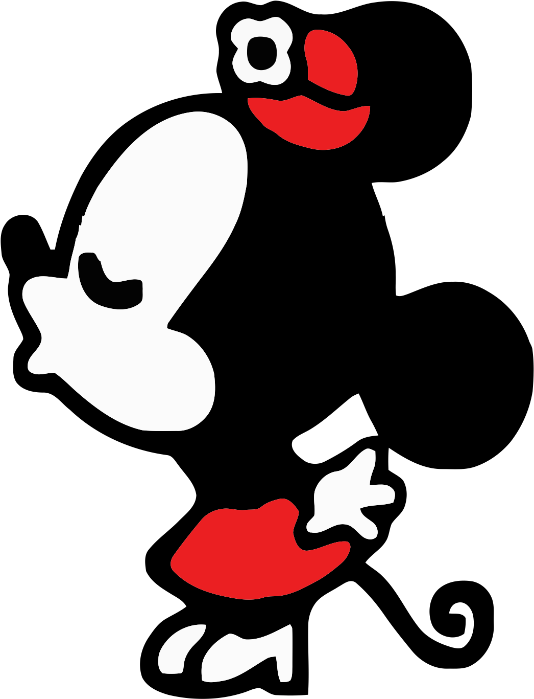 Minniemickeykissing4 - Couple Shirt Mickey Mouse Clipart (1785x2920), Png Download