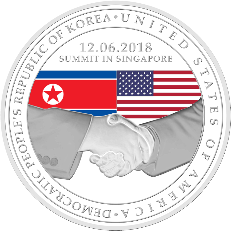 The Singapore Mint - 2018 North Korea United States Singapore Summit Model Clipart (900x1200), Png Download